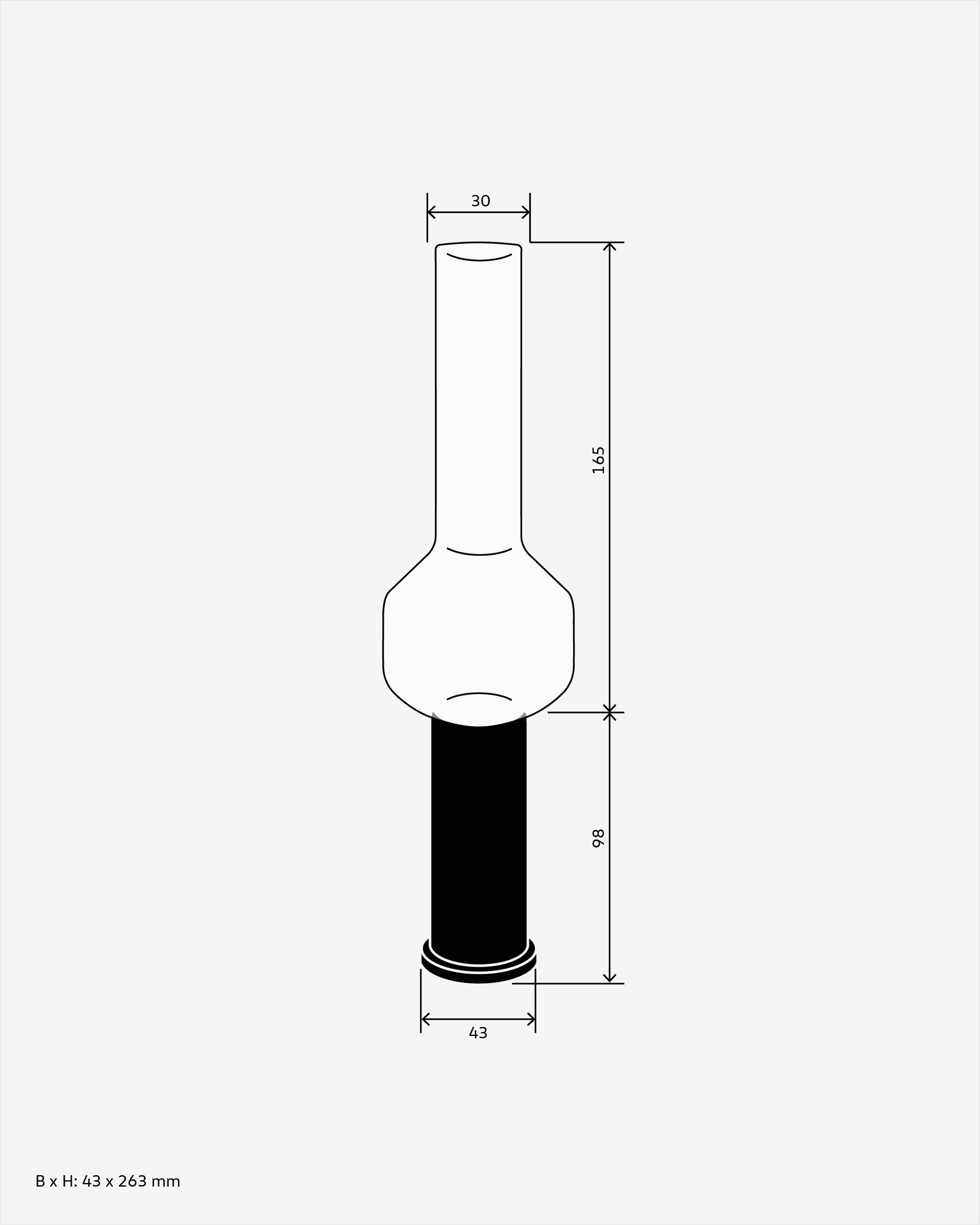 Kerzenständer und Vase bauchig | ZW.02 + ZW.10.01